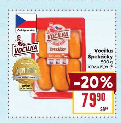 Vocilka Špekáčky 500 g