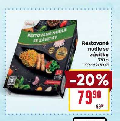 Restované nudle se závitky 370 g