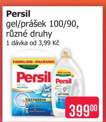 Persil gel/prášek 100/90, různé druhy
