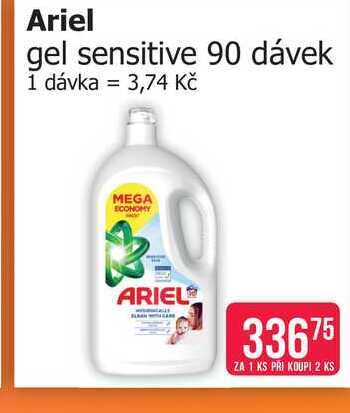 Ariel gel sensitive 90 dávek 