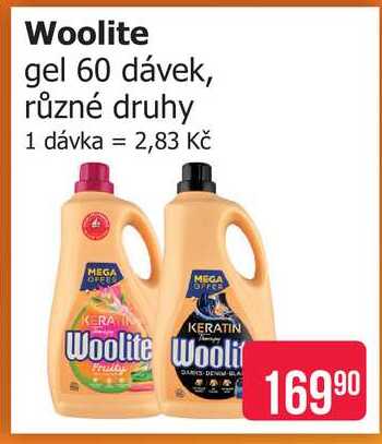 Woolite gel 60 dávek, různé druhy