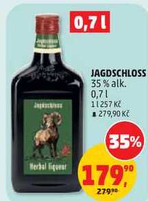 JAGDSCHLOSS 35% alk., 0,7 l
