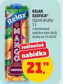 RELAX EXOTICA různé druhy, 1 l