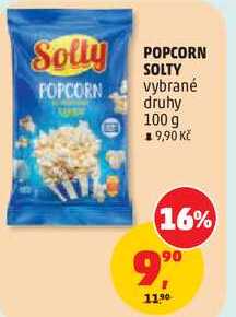 POPCORN SOLTY vybrané druhy, 100 g