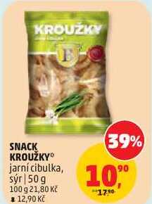 SNACK KROUŽKY jarní cibulka, 50 g