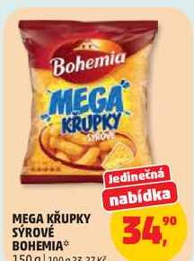  MEGA KŘUPKY SÝROVÉ BOHEMIA, 150g  