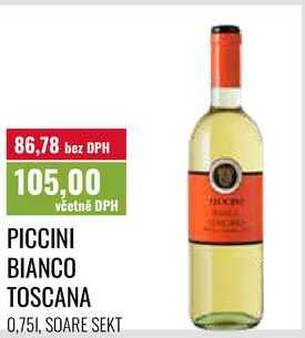 PICCINI BIANCO TOSCANA, 0,751, SOARE SEKT