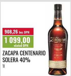 ZACAPA CENTENARIO SOLERA 40%, 11