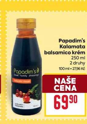 Papadim's Kalamata balsamico krém 250 ml 