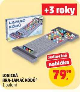 LOGICKÁ HRA-LAMAČ KÓDŮ, 1 balení 