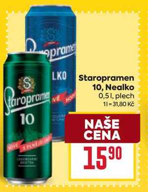 Staropramen 10 0,51, plech 