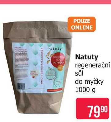 Natuty regenerační sůl do myčky 1000 g
