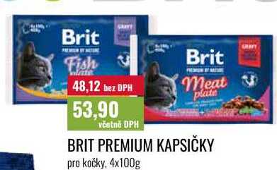 BRIT PREMIUM KAPSIČKY pro kočky, 4x100g