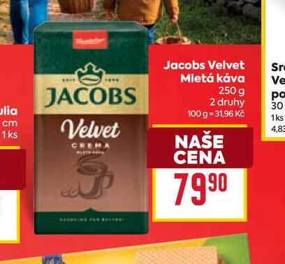 Jacobs Velvet Mletá káva 250 g