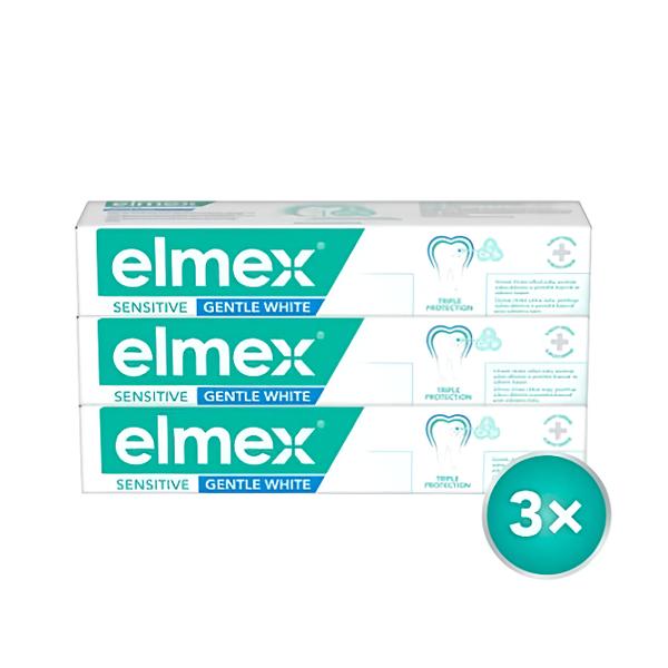 Elmex Zubní pasta Sensitive Gentle White Tripack 3x75 ml