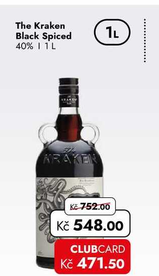 The Kraken Black Spiced 40% 1 L