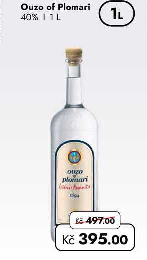 Ouzo of Plomari 40% 1 L
