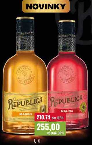 Božkov Republica Mango/Malina 0,7l