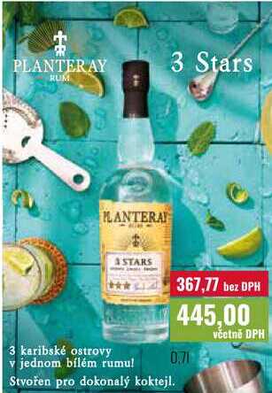 PLANTERAY RUM 3 Stars 0,7l
