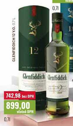 Glenfiddich 12 Years Old whisky 700ml