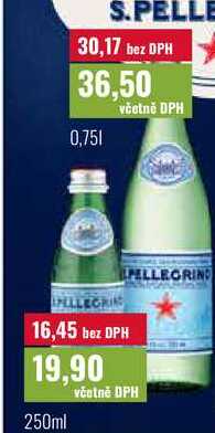 S.PELLEGRINO 250ml, 0,75l
