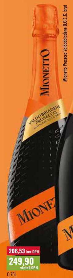 Mionetto Prosecco Valdobbiadene D.O.C.G. brut 0,75l