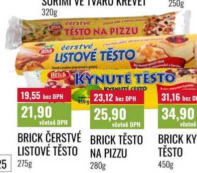 BRICK TĚSTO NA PIZZU 280g  