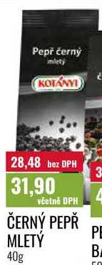 ČERNÝ PEPŘ MLETÝ 40g