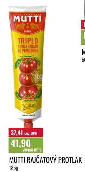 MUTTI RAJČATOVÝ PROTLAK 185g 