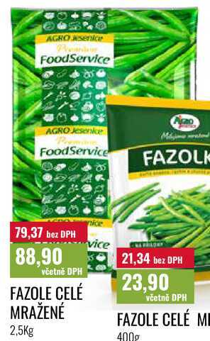 FAZOLE CELÉ MRAŽENÉ 2,5Kg