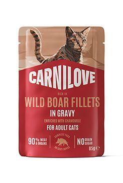 Carnilove Cat Pouch Gravy Wild Boar Chamomile 85g