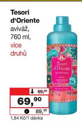 Tesori d'Oriente aviváž, 760 ml