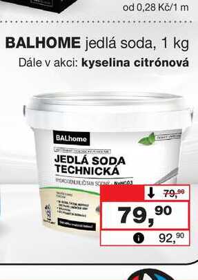 BALHOME jedlá soda, 1 kg