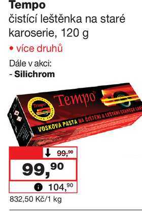 Tempo čistící leštěnka na staré karoserie, 120 g