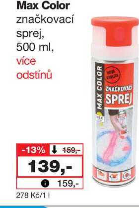 Max Color značkovací sprej, 500 ml