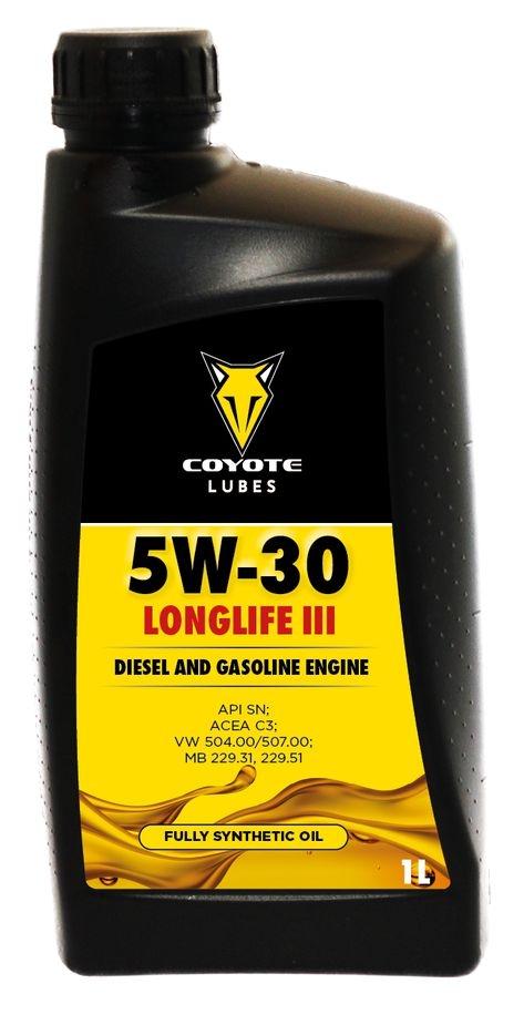 Motorový olej Coyote Lubes, 1 l