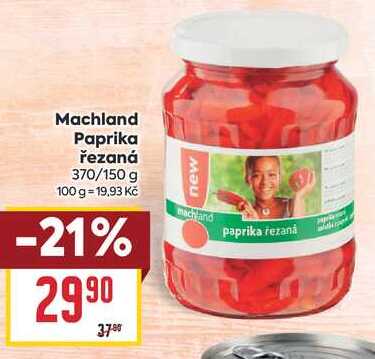 Machland Paprika řezaná 370/150 g