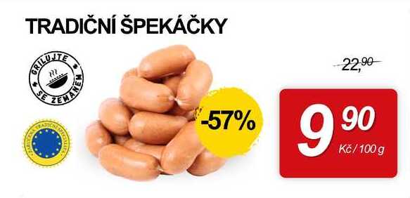 TRADIČNÍ ŠPEKÁČKY, 100 g