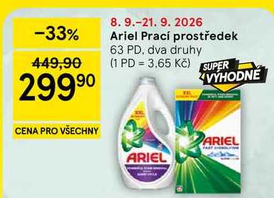 Ariel Prací prostředek, 63 PD, dva druhy