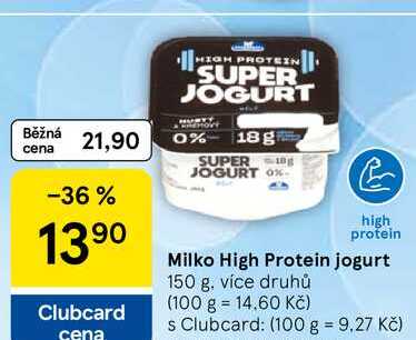 Milko High Protein jogurt, 150 g, více druhů