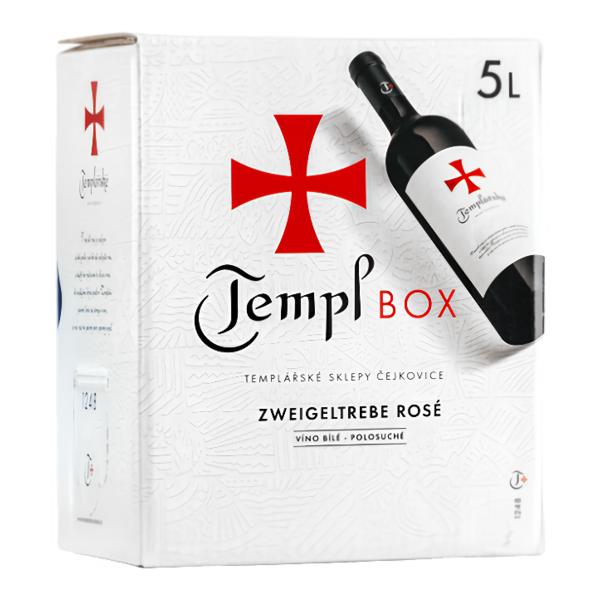 Templářské Sklepy Čejkovice Zweigeltrebe rosé, BiB