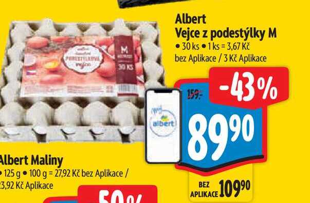 Albert Vejce z podestýlky M 30 ks