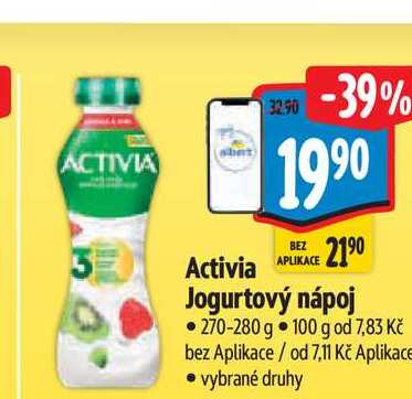 Activia Jogurtový nápoj 270-280 g