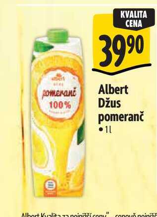 Albert Džus pomeranč 1 l