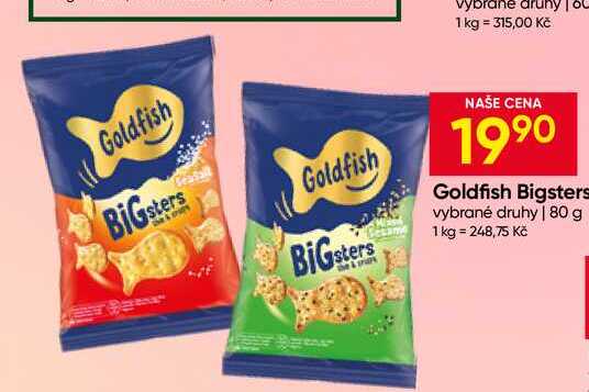 Goldfish Bigsters vybrané druhy 80 g
