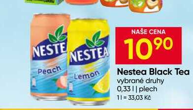 Nestea Black Tea vybrané druhy 0,33l plech
