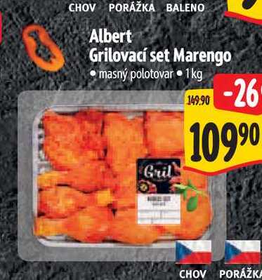 Albert Grilovací set Marengo 1 kg