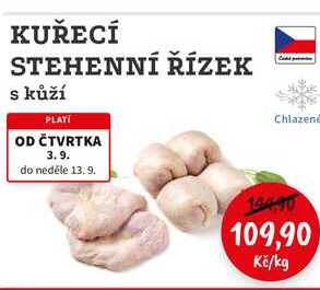 KUŘECÍ STEHENNÍ ŘÍZEK s kůží 1kg