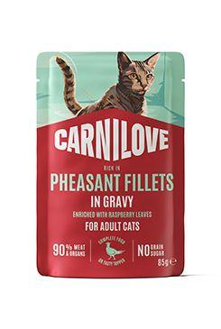 Carnilove Cat Pouch Gravy Pheasant Raspberry leaves 85g