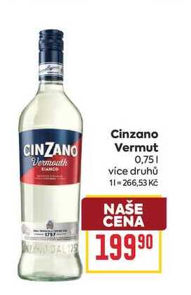 Cinzano Vermut 0,75l
